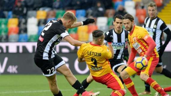 Le probabili formazioni di Benevento-Udinese - Tudor senza Jankto, Zampano prende il posto per Widmer. Davanti Perica