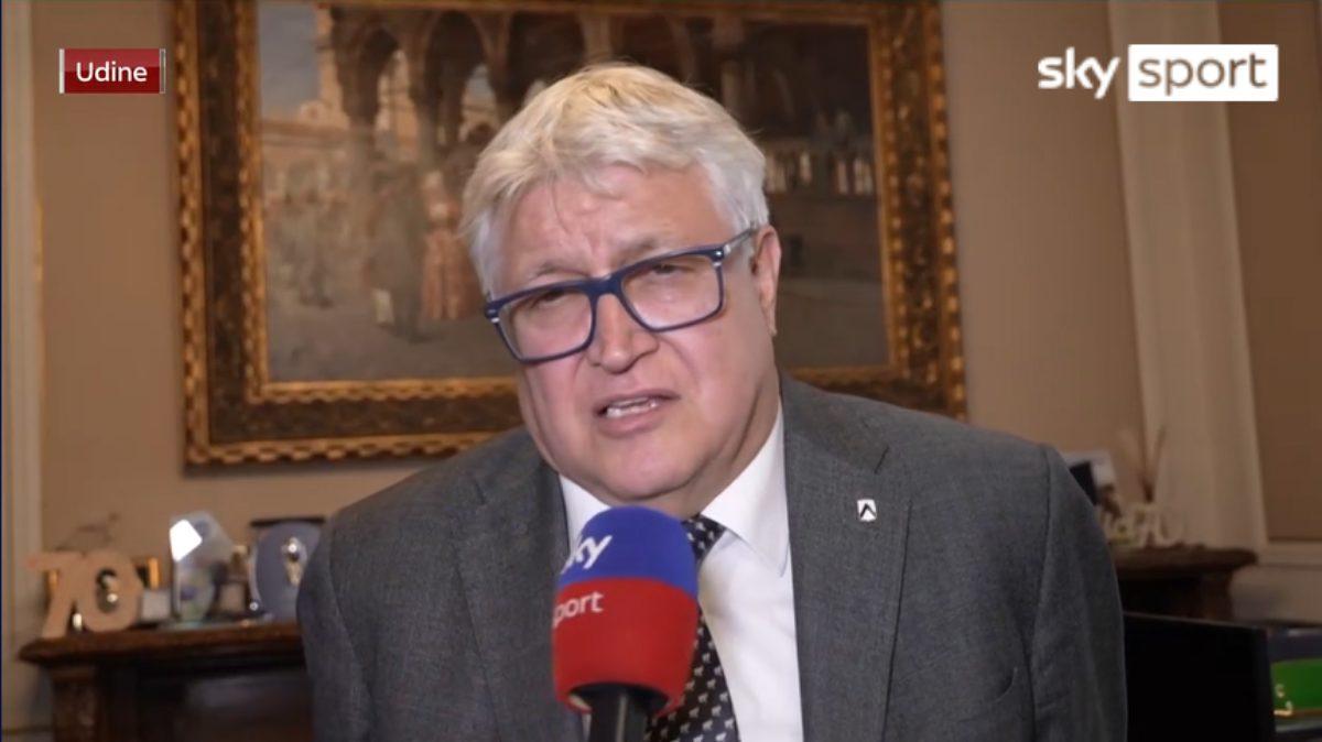 De Toni a Sky: "Spero un giorno di poter ospitare a Udine Israele-Palestina"