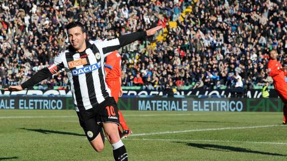 Ennesimo record per Totò: l'Udinese lo celebra così sul suo sito