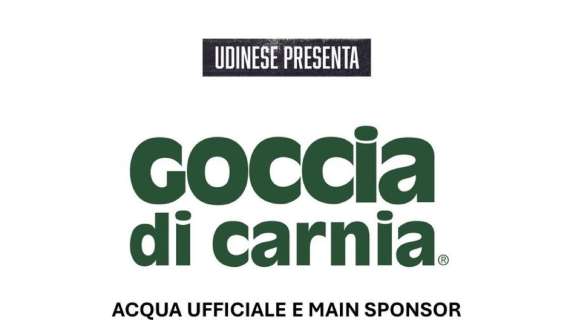 Udinese, confermato “Goccia di Carnia” come main sponsor delle giovanili