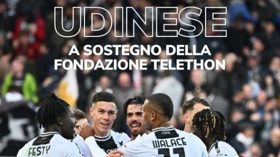 L'Udinese sostiene Staffetta Telethon