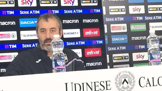 Sampdoria, conferenza stampa Giampaolo: "Abbiamo sofferto la maggior brillantezza avversaria, non giocando a calcio. L'Udinese diventerà forte"