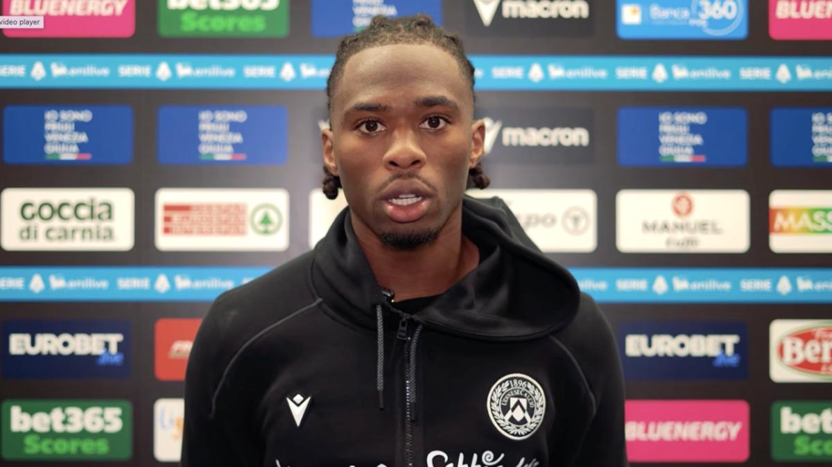 Udinese, Ehizibue: "Felice per questa opportunità ma il mio pensiero va a ZanolI"