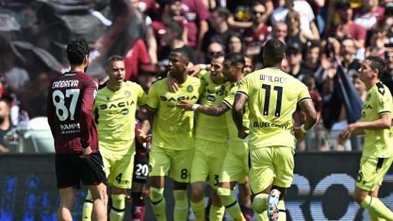 Salernitana-Udinese, Zeegelaar croce e delizia: gol ed espulsione. Salterà la Juventus