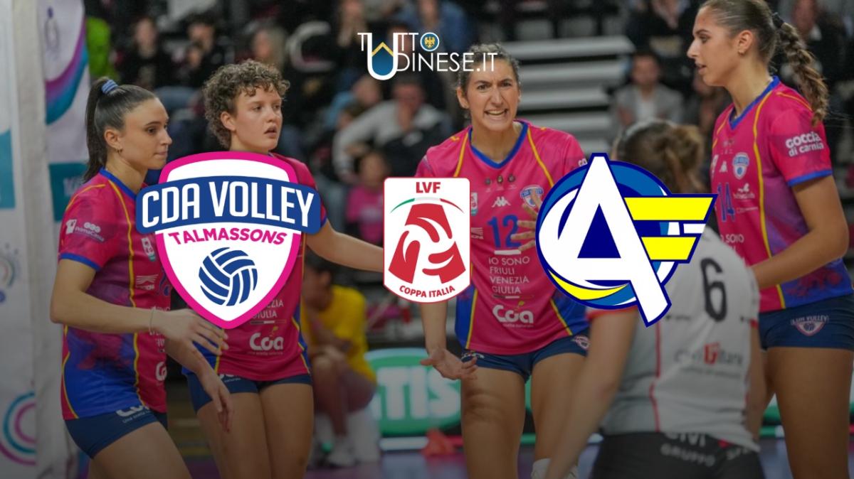DIRETTA Coppa Italia A2 CDA Talmassons FVG-Nuvolì Altafratte Padova 1-0 (24-19): SECONDO SET