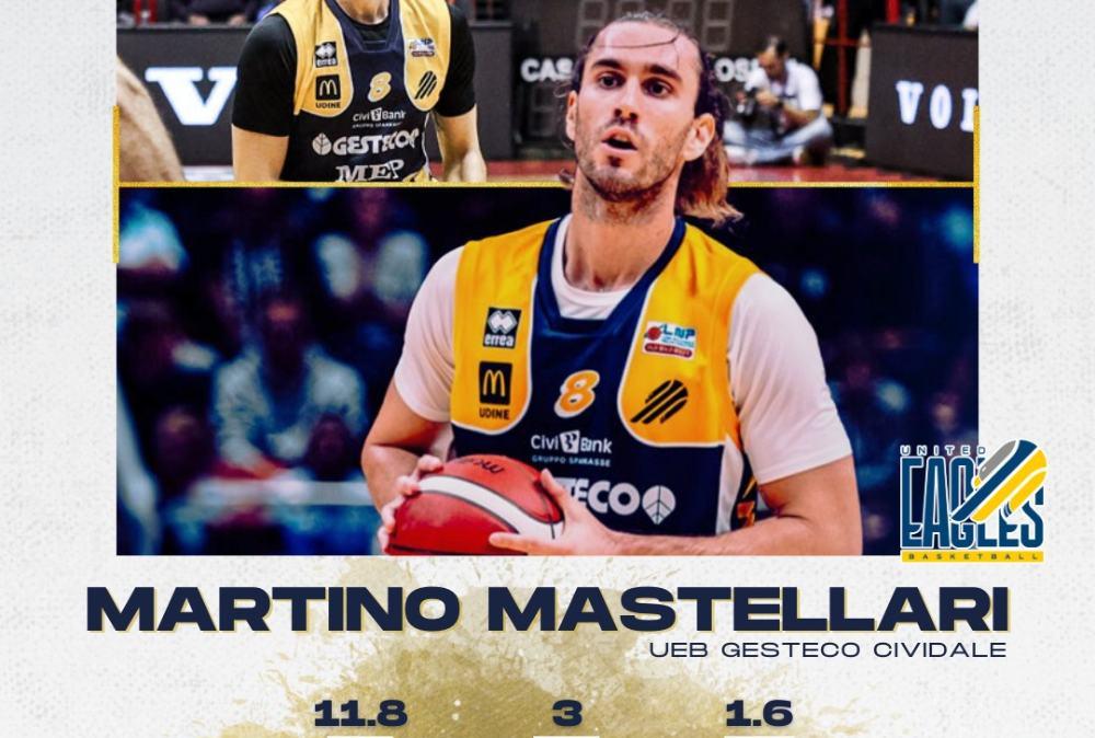 UEB Cividale, Mastellari votato MVP italiano di novembre