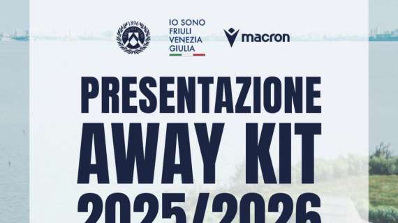 Udinese, annunciata la data di presentazione dell'away kit 2025/26