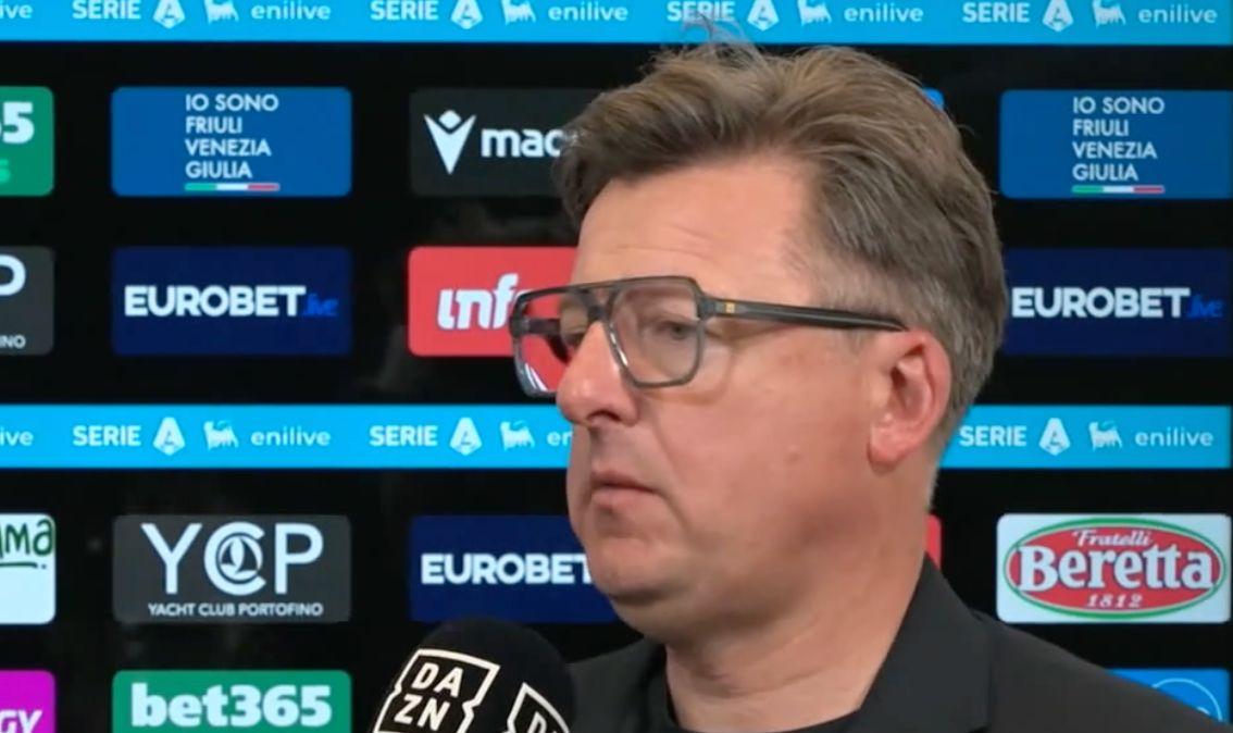 Udinese, Runjaic a DAZN: "Più contento dei cori dei tifosi per Ehizibue che della vittoria"