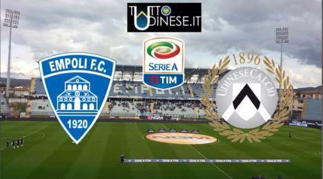 RELIVE Serie A, Empoli-Udinese 2-1: non bastano 27 tiri in porta. Partita assurda, si torna a Udine con zero punti