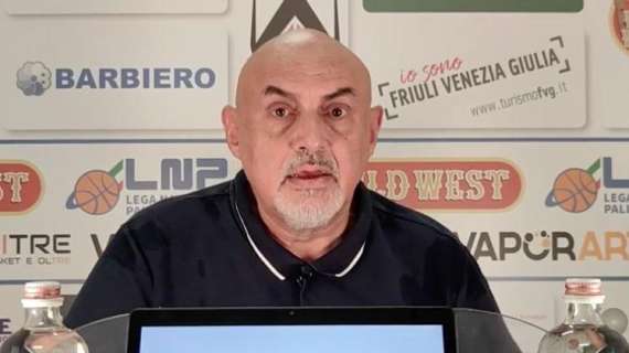 Apu Udine, Boniciolli: "È stata una partita vera, sembrava di essere nei playoff"