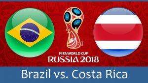 RELIVE FIFA World Cup Russia 2018, Brasile-Costa Rica 2-0, decidono Coutinho e Neymar, Costa Rica eliminato