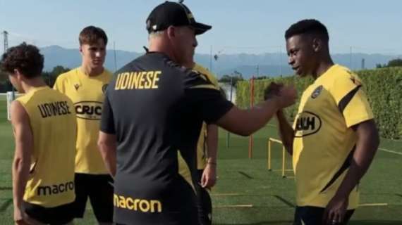 Udinese, si torna al lavoro: giocatori in campo al Bruseschi