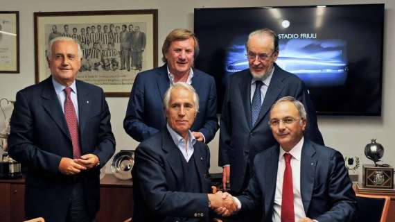 Malagò in visita al Friuli: "Il nuovo stadio è un'eccellenza. Può ospitare grandi manifestazioni"