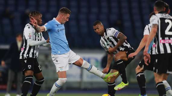 Lazio-Udinese, LE IMPRESSIONE A FINE PRIMO TEMPO: partita bloccata