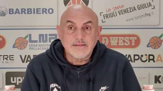 Apu Udine, Boniciolli: "Non siamo nelle condizioni migliori ma vogliamo provarci"