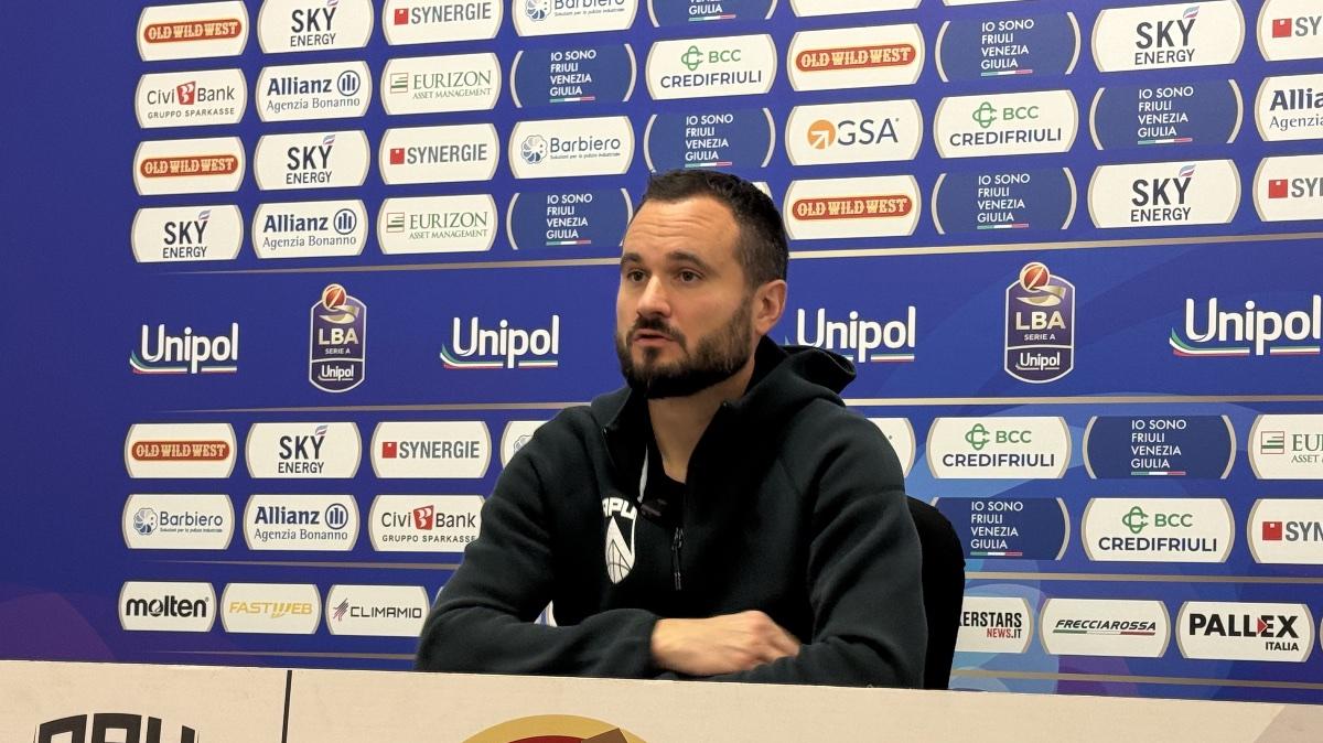 APU Udine-Napoli 78-71, Vertemati: "Aspettavamo tutti la prima vittoria in casa, finora il calendario non ci aveva dato l'opportunità"
