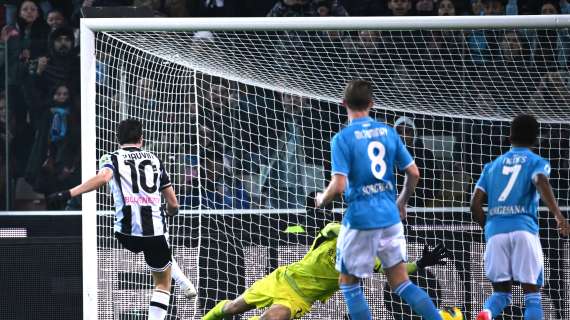 Udinese, c'è un problema rigorista: contro il Napoli un altro errore dal dischetto