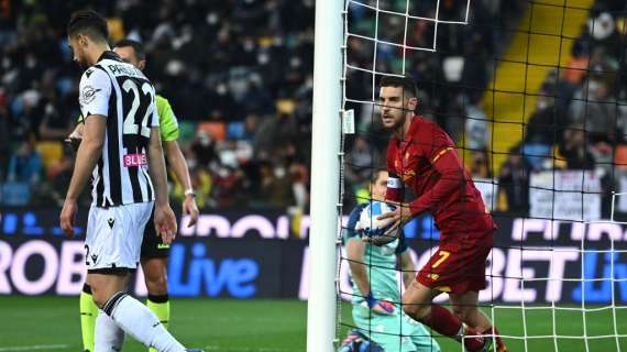 Udinese-Roma 1-1, il tabellino del match