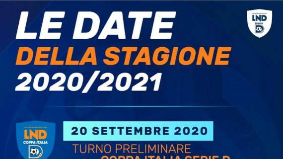 Serie D - Ecco le date ufficiali della stagione: campionato al via il 27 settembre