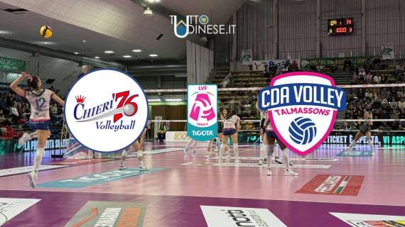 DIRETTA Serie A1 Chieri - CDA Talmassons FVG 3-1 (29-27) RISULTATO FINALE