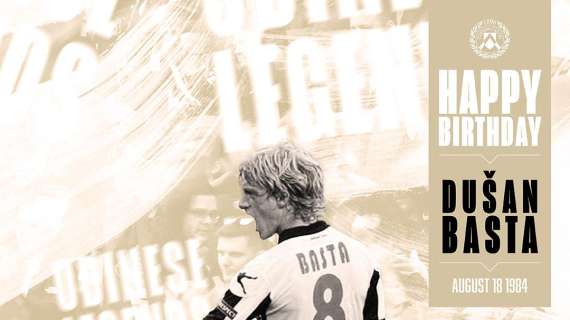 L'Udinese festeggia sui social l'ex bianconero Dusan Basta 