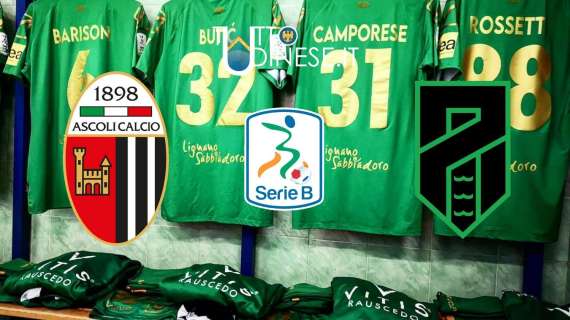 RELIVE Serie B Ascoli-Pordenone 0-1: tornano a vincere i ramarri. Bertotto ko, fa festa Tesser