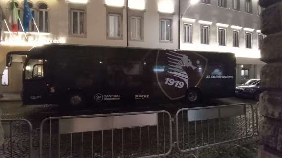 Udinese-Salernitana, i campani sono arrivati a Udine in serata