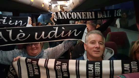 Più di 400 i tifosi bianconeri al Mapei: presente anche l'Udinese Club di Roveredo in Piano