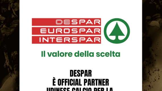 Udinese, rinnovata la partnership con Despar Nord: sarà Official Partner del Club per la stagione 2025/2026