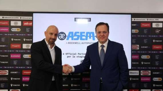 Udinese, ASEM partner ufficiale fino al termine della stagione 2023-24