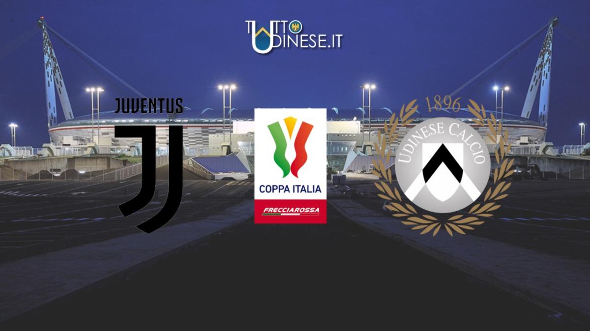 DIRETTA Coppa Italia Juventus-Udinese 0-0: calcio d’inizio alle 21