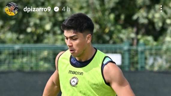 Udinese, Pizarro sui social commenta il suo rientro: "Passo dopo passo"