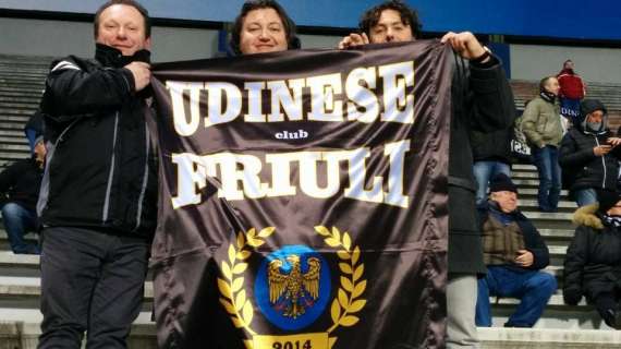 300esima trasferta per il Presidente dell'Udinese Club Friuli Renato Tondon
