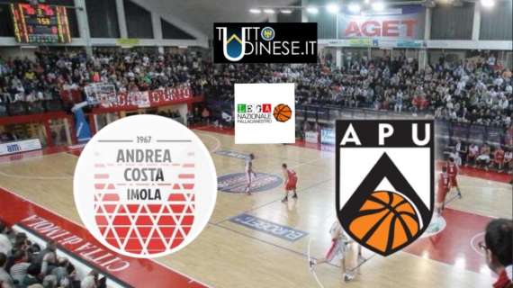 RELIVE A2 Andrea Costa Imola-Apu Gsa Udine 77-65: quarta sconfitta consecutiva. Si complica la corsa alla salvezza!