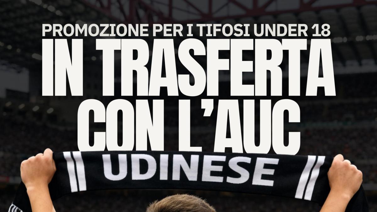 Associazione Udinese Club lancia la promozione giovani per la trasferta di Milano: il futuro del tifo bianconero parte da qui