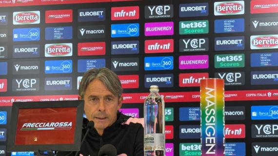 Palermo, Inzaghi in conferenza: "Sono felice, abbiamo fatto i quaranta minuti più belli della stagione"