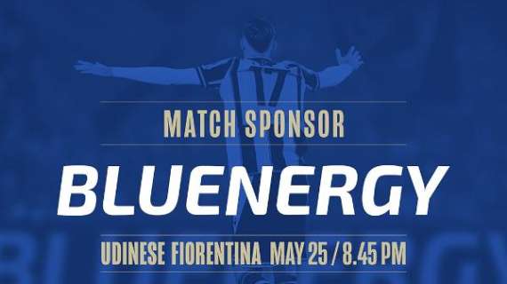 Udinese, Bluenergy sarà match sponsor della sfida con la Fiorentina 