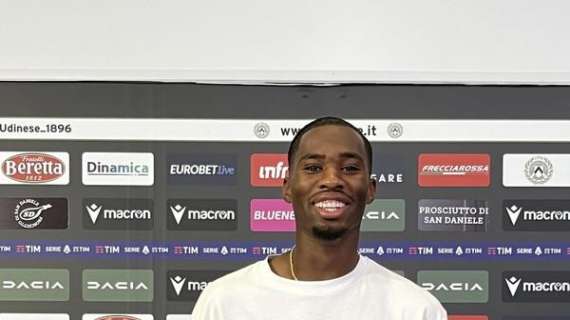 Ehizibue: "Pronto per giocare. Ringrazio l'Udinese per questa possibilità"