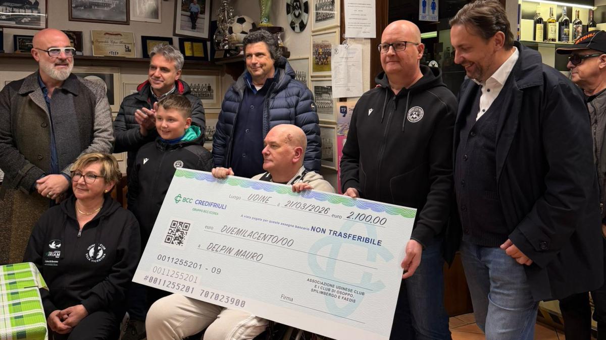I tifosi dell’Udinese uniti per sostenere una vittima dell’alluvione a Versa