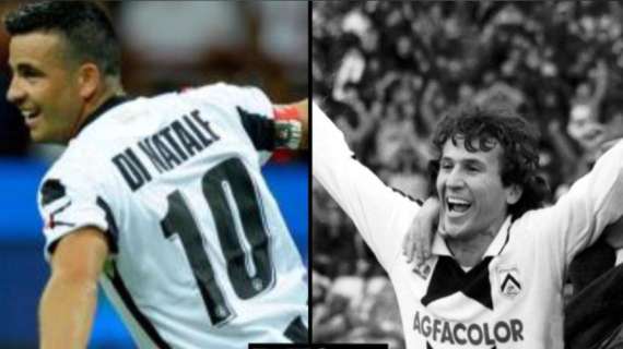 Zico e Di Natale: due epoche a confronto