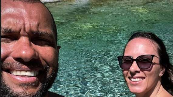 Udinese, Amoroso in visita in Friuli: lo scatto social nel torrente Palar