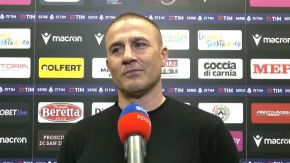 Udinese, Cannavaro a Sky: "Ora 3 scontri diretti e abbiamo il futuro tra le nostre mani"
