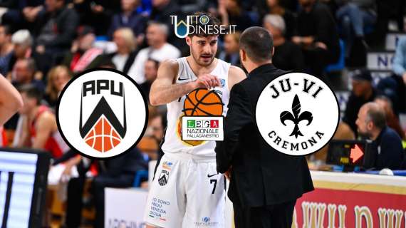 DIRETTA SERIE A2, Apu Udine-Juvi Cremona 98-67: RISULTATO FINALE