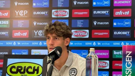 Udinese, Zanoli: "Sapere di non dover tornare indietro è un'arma in più. Voglio creare un percorso di diversi anni"