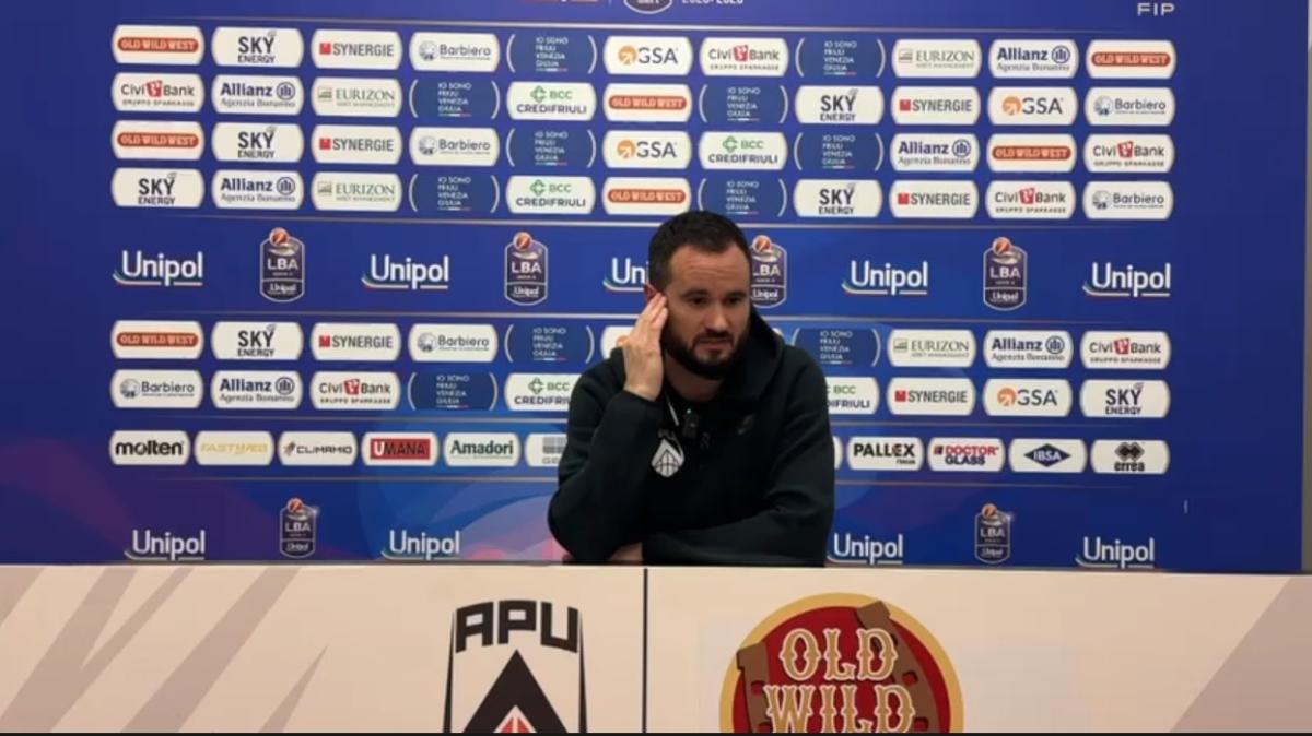 Apu Udine-Nutribullet Treviso 86-79, Vertemati: "Bella vittoria, ma dobbiamo essere più cinici"