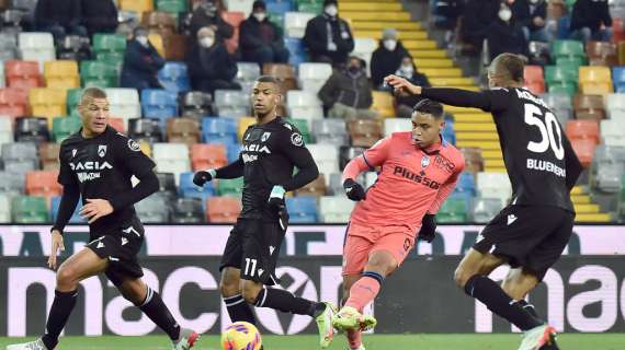 Udinese-Atalanta 0-3, IMPRESSIONI FINE PRIMO TEMPO, bella mentalità ma poca storia in campo