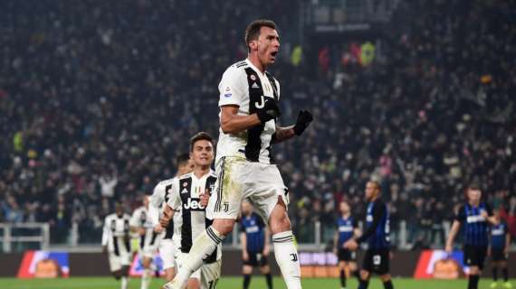 Serie A Juventus-Inter 1-0. Decide Mandzukic, bianconeri da record europeo