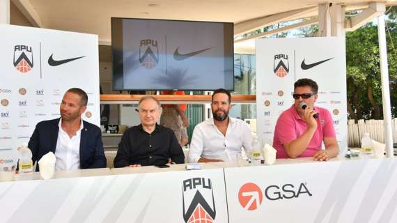 Apu Gsa, presentate le nuove casacche: è Nike il nuovo sponsor tecnico. Pedone: "Stiamo crescendo", Petrucci: "Udine al vertice"