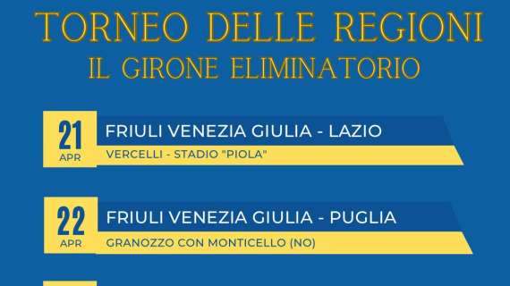 Partita la spedizione delle rappresentative Fvg al Torneo delle Regioni, domani l'esordio contro il Lazio