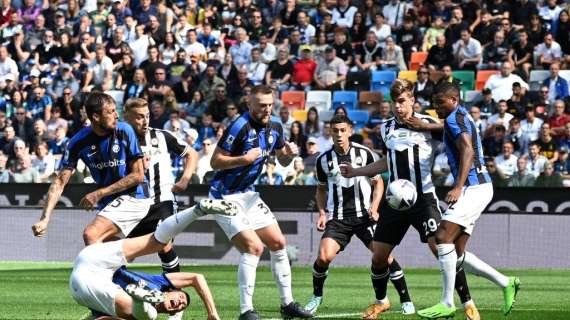 Serie A, la classifica dopo la settima giornata: Udinese terza!